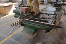 Robinson RP/E 15in x 6in SINGLE ENDED TENONER, serial no. 337, with flexible dust extraction