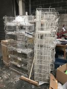 Approx. 21 Wire Mesh Stackable Stock Baskets