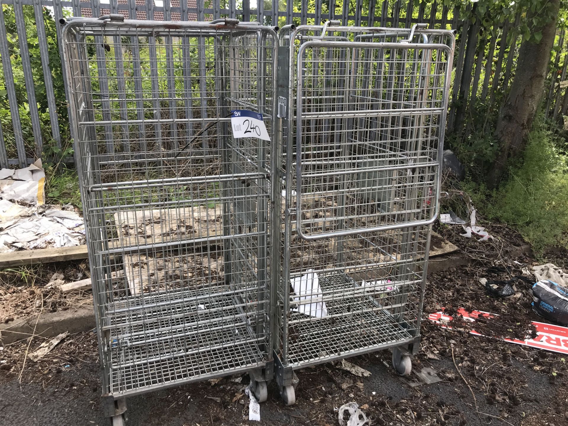 Two Wire Mesh Cage Trolleys