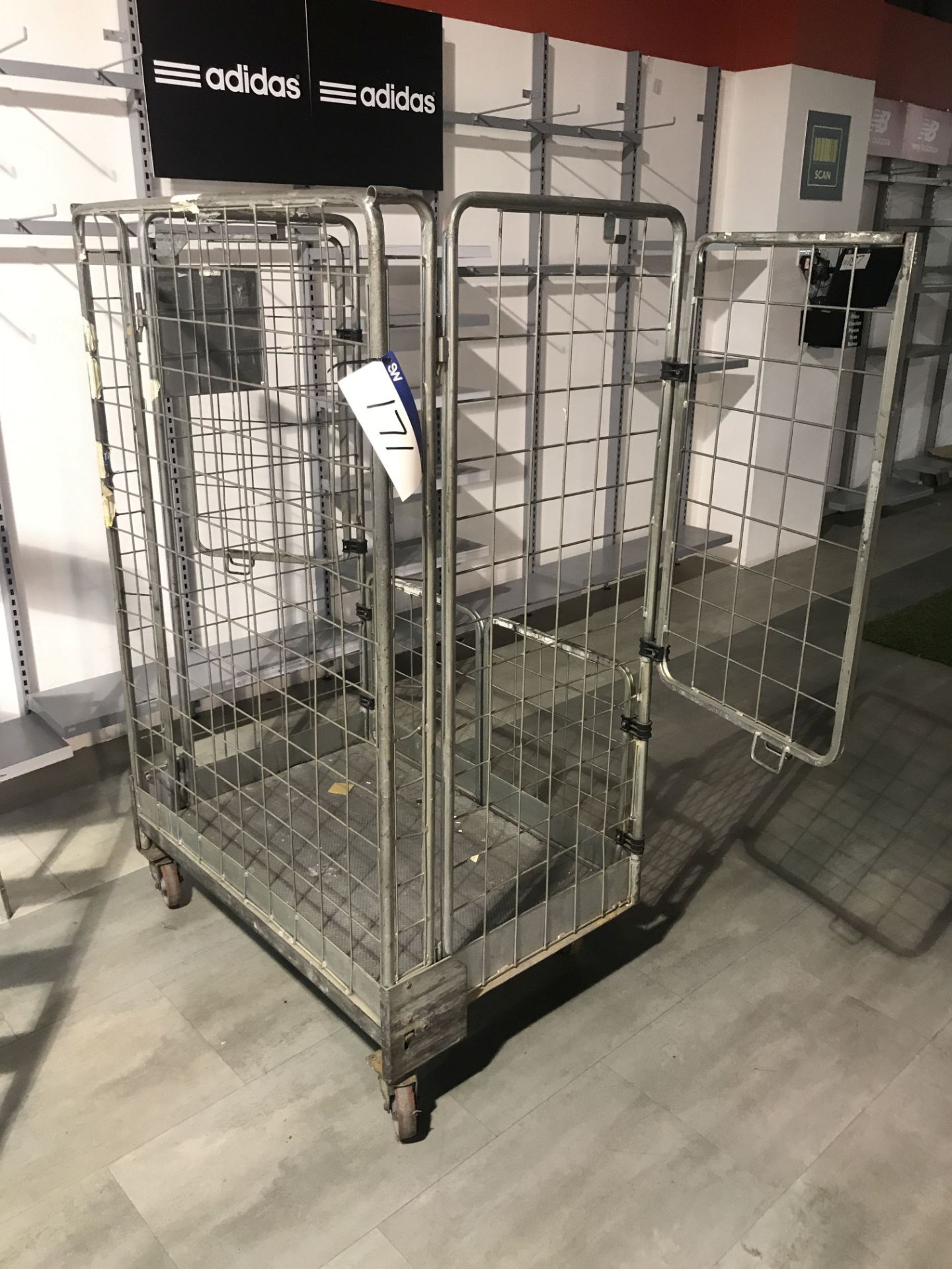 Wire Mesh Cage Trolley