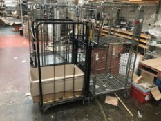 Two Wire Mesh Cage Trolleys
