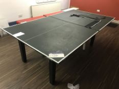Butterfly Ping Pong Table, with net and one paddle, approx. 2.75m long x 1.52m wide