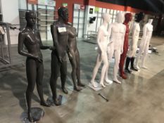 Eight Assorted Mannequins, as set out