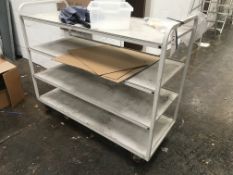 Two x Four Tier Mobile Stock Trolleys