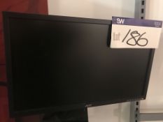 Acer V223HQV Flat Screen Monitor (no wall bracket)