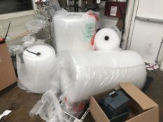 Four Rolls of Bubble Wrap, as set out in corner
