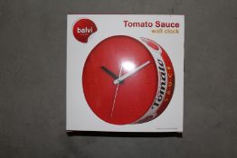 Ten Tomato Sauce Wall Clocks