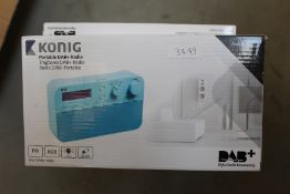 Five Blue Portable DAB Radios