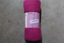 Three Snuggle Fleece Blankets - Pink