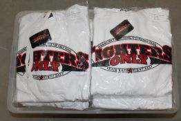 Approx. 65 Fighters Only Classic Hoodies - White M