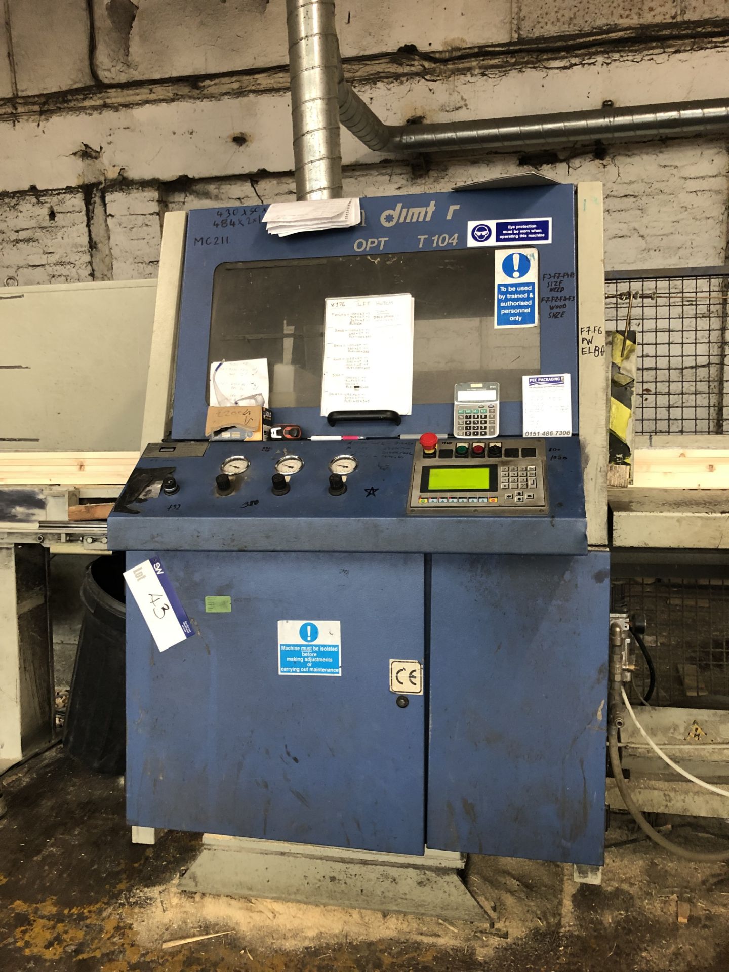 Grecon Dimter Optiout 104R Automatic Cut-Off Saw,