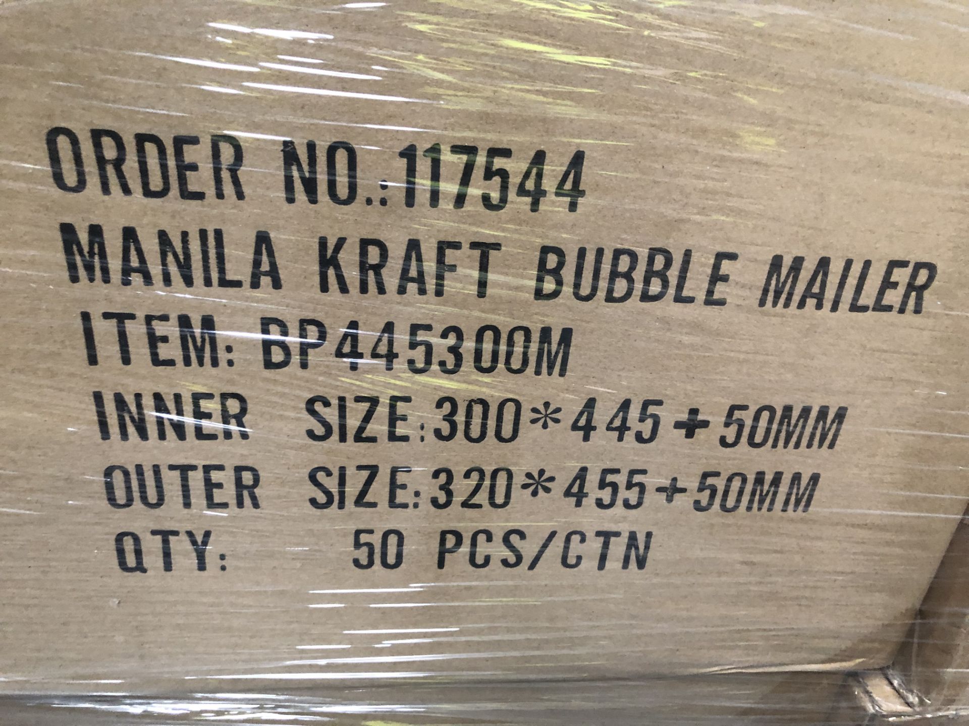 Pallet of Manila Kraft Bubble Mailer, box quantity - Image 2 of 2