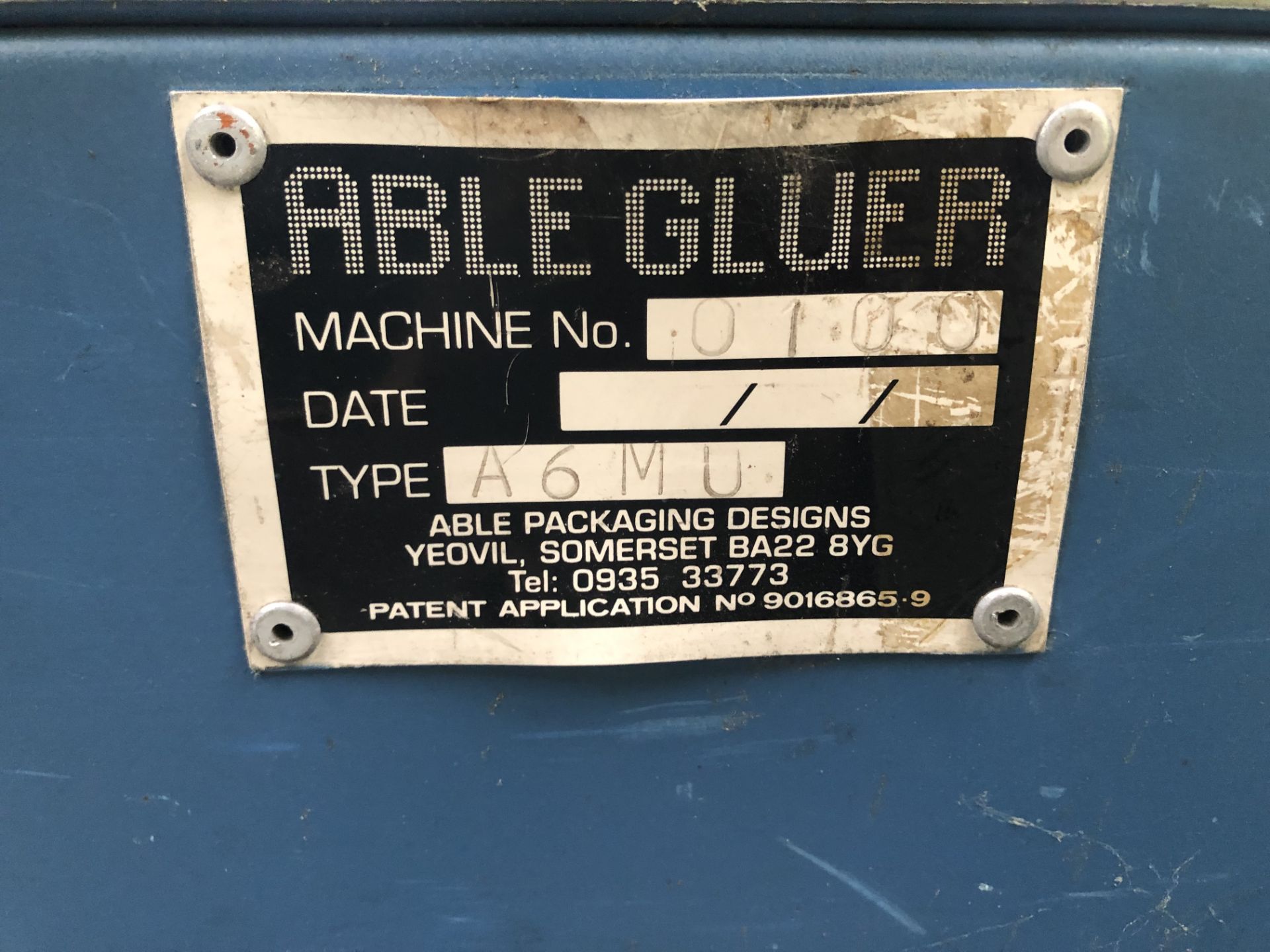 Ablegluer Type A6MU Machine 01.00 Manuel Gluer - Image 3 of 3