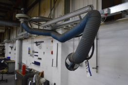 Nederman Articulated Arm Fume Extraction Ducting,