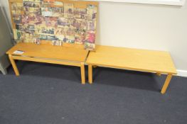 Two Wooden Benches