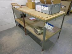 Steel Framed Bench, approx. 1.83m x 820mm