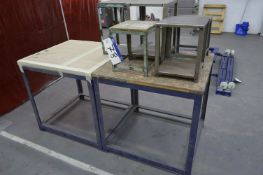 Assorted Steel Benches & Stands, as set out
