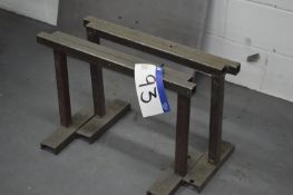 Two Steel Trestles, each approx. 700mm x 490mm hig