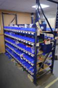 STEEL RACK & CONTENTS, including mainly metric nut