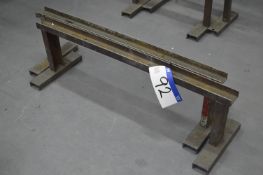 Two Steel Trestles, each approx. 1160mm x 360mm hi