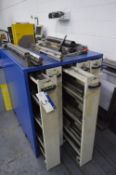 Assorted Press Brake Tooling, with five compartmen