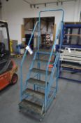 Six Rise Mobile Warehouse Ladder