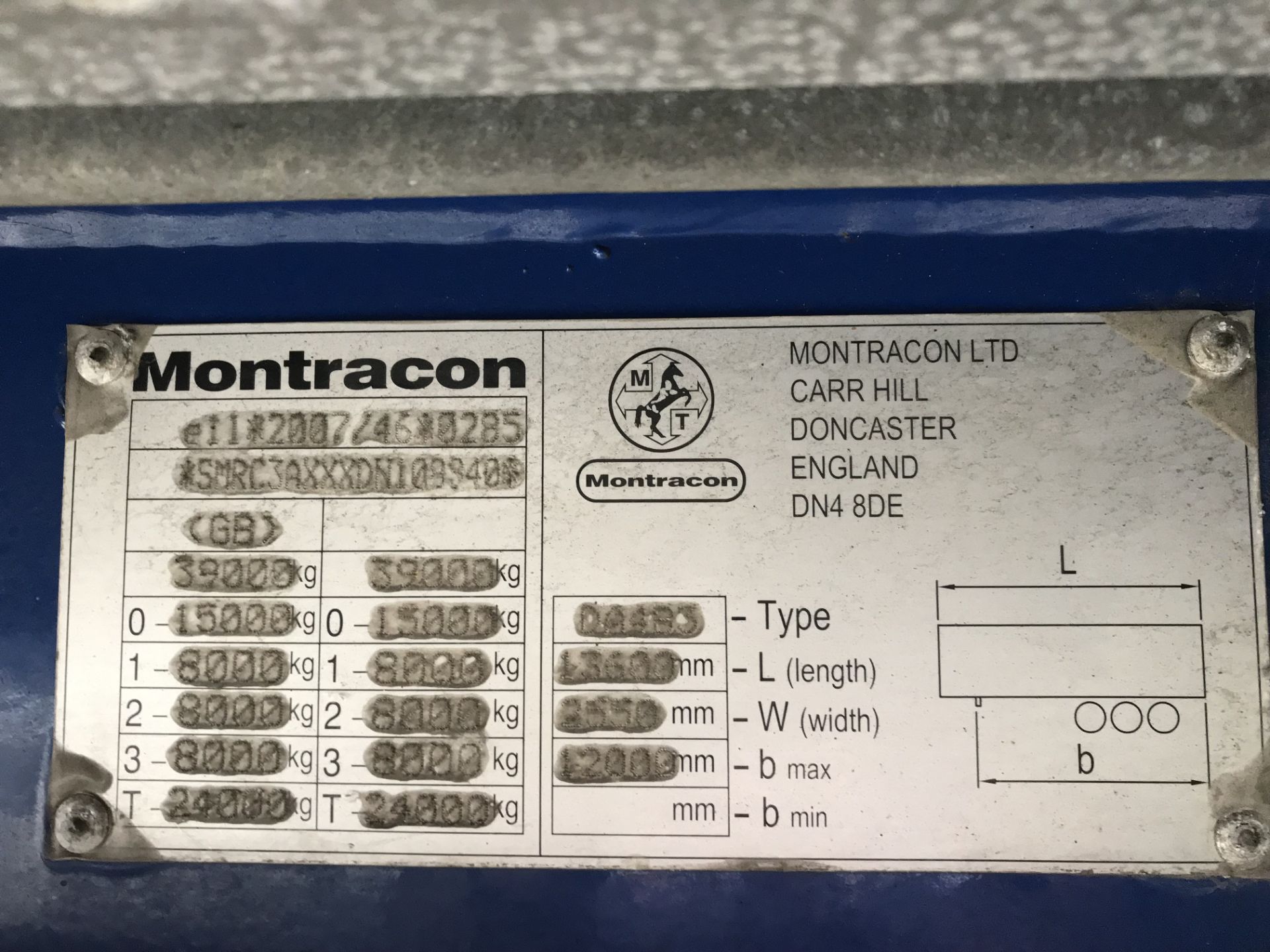 Montracon 13.6m Tri-Axle Curtainside Single Deck S - Image 6 of 7