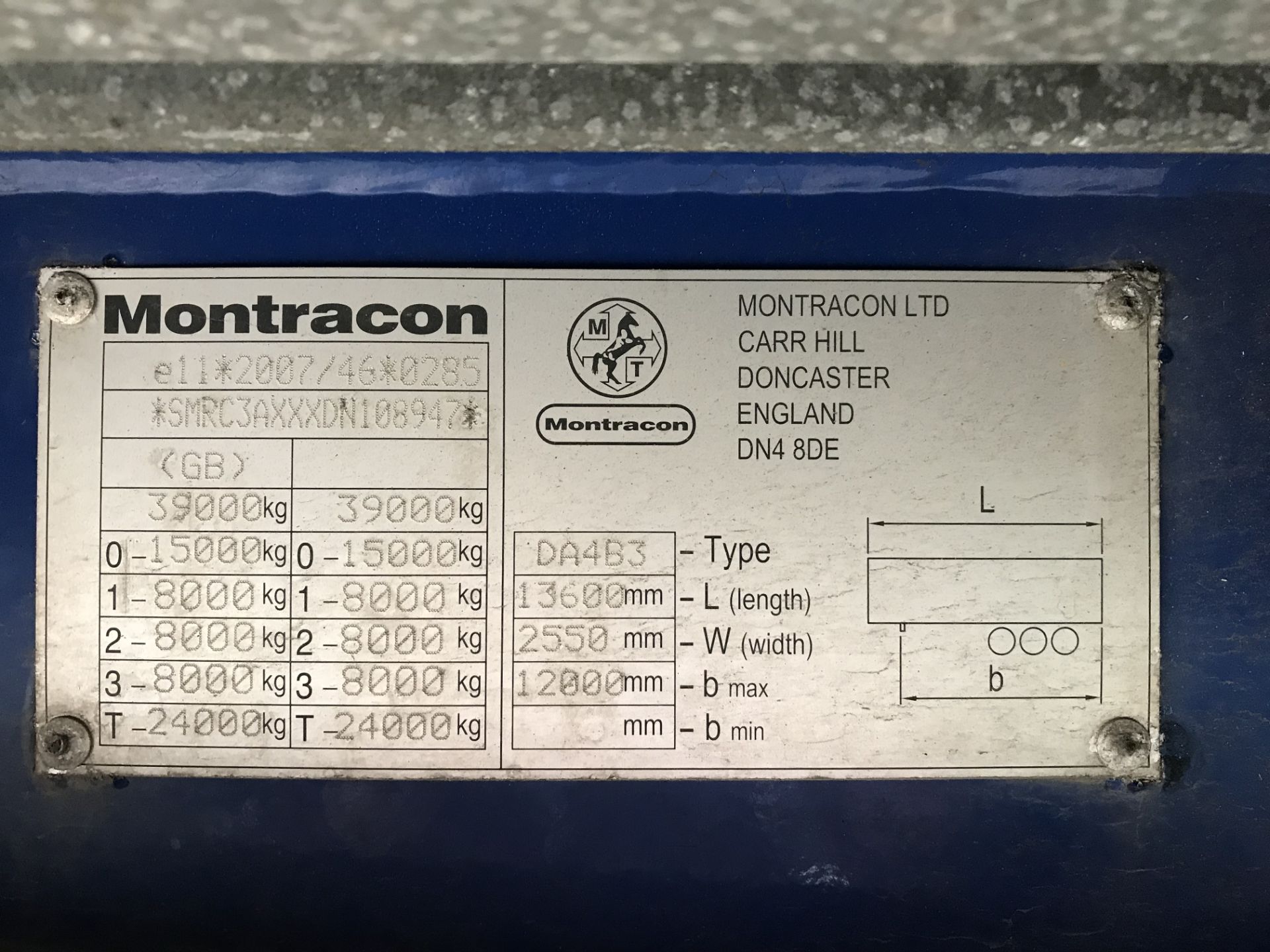 Montracon 13.6m Tri-Axle Curtainside Single Deck S - Image 6 of 7