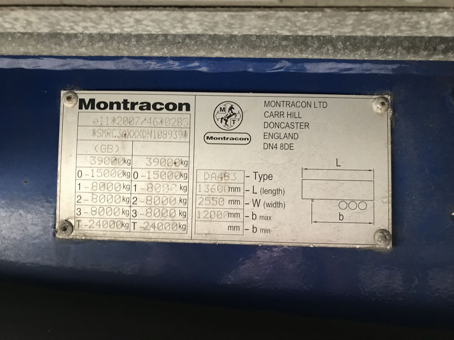 Montracon 13.6m Tri-Axle Curtainside Single Deck S - Image 6 of 7