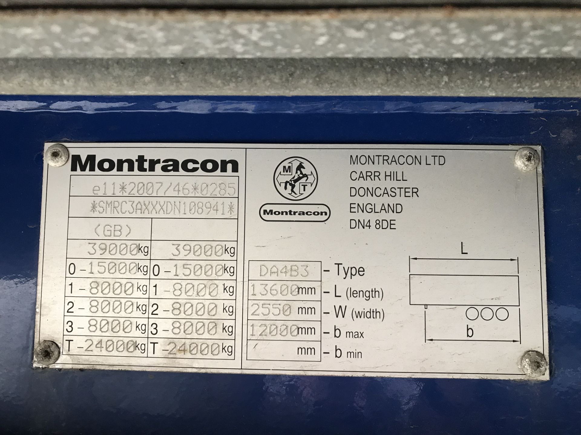 Montracon 13.6m Tri-Axle Curtainside Single Deck S - Image 6 of 7