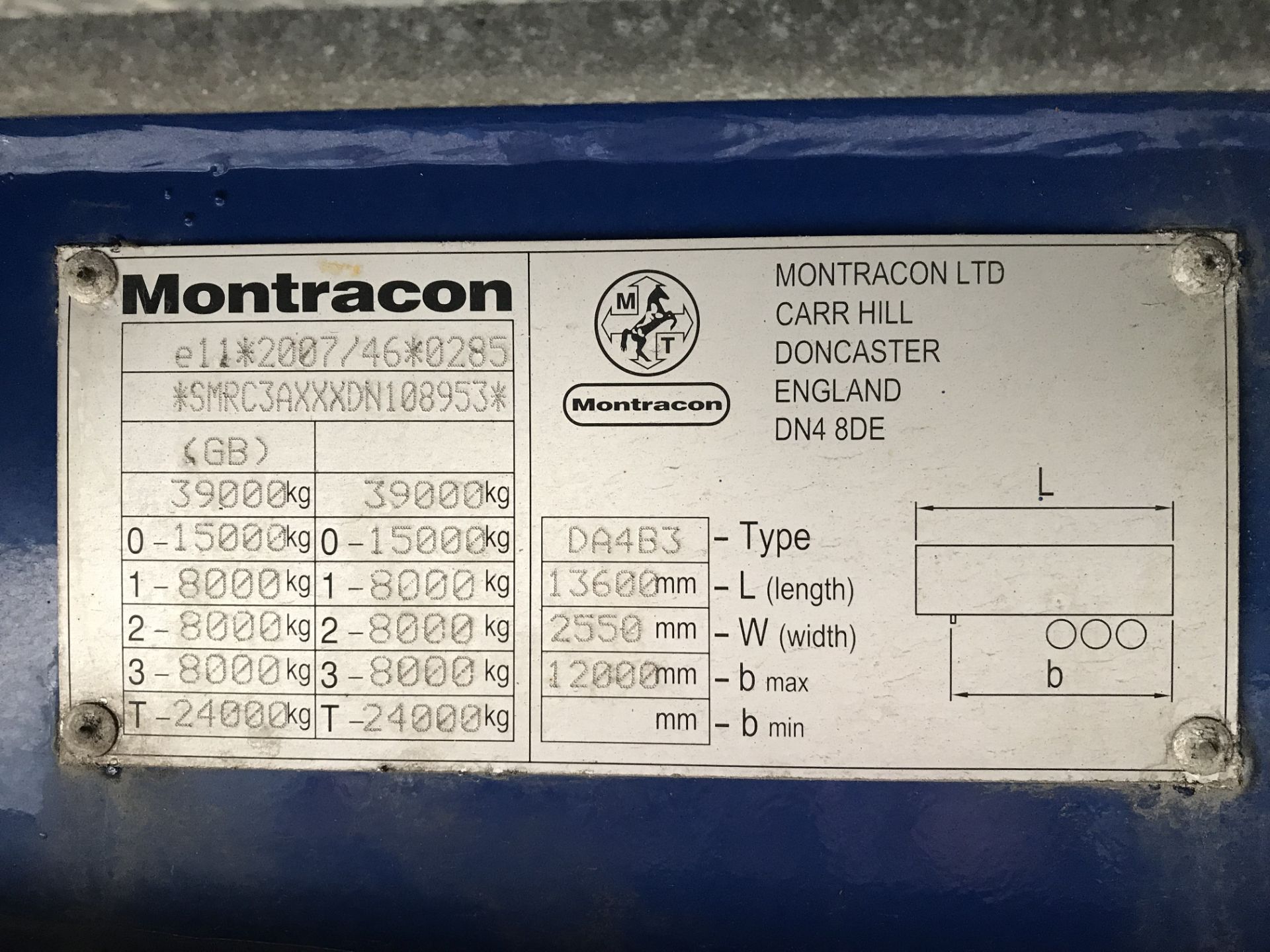 Montracon 13.6m Tri-Axle Curtainside Single Deck S - Image 6 of 7