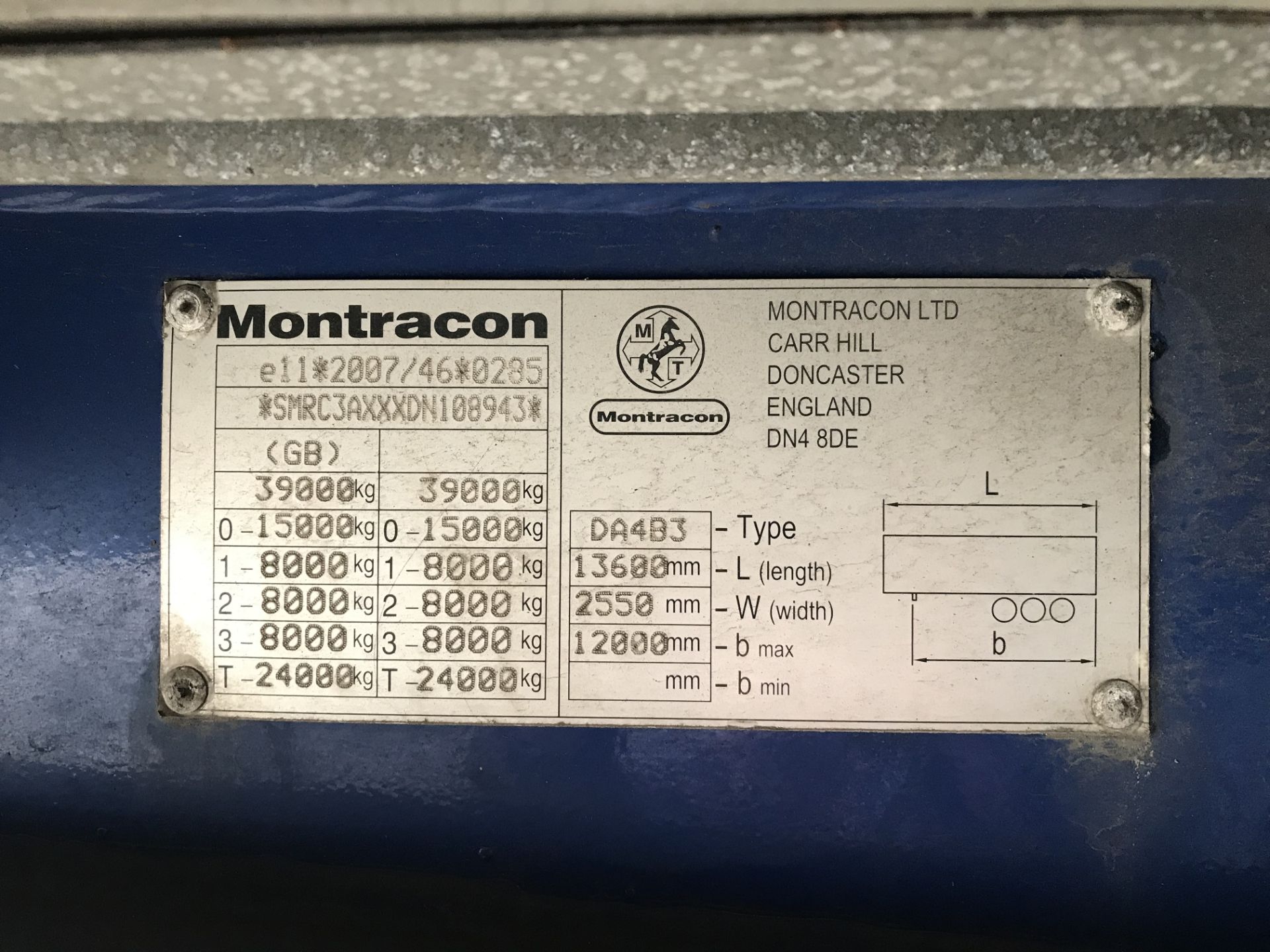 Montracon 13.6m Tri-Axle Curtainside Single Deck S - Image 6 of 7