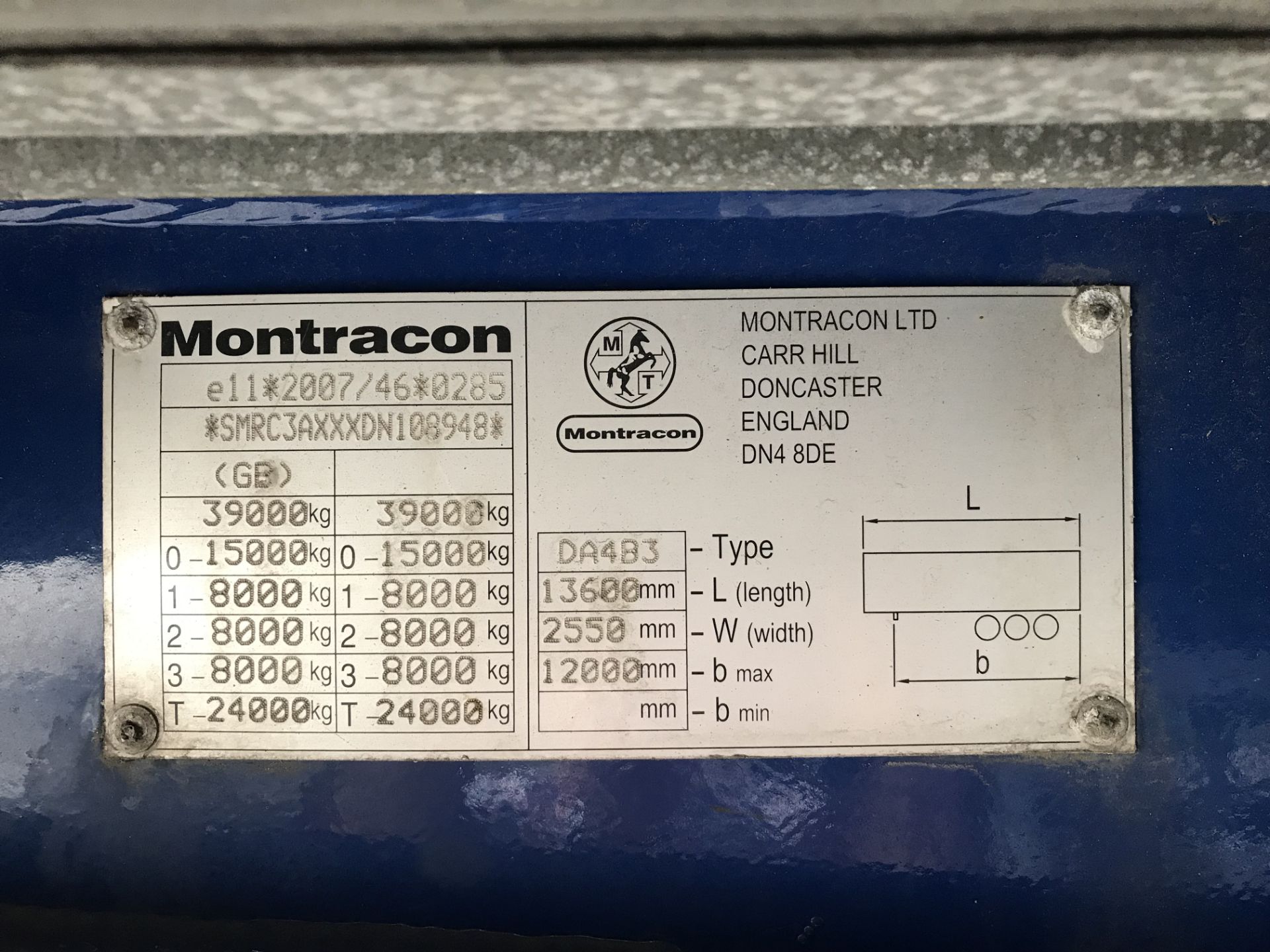 Montracon 13.6m Tri-Axle Curtainside Single Deck S - Image 6 of 7