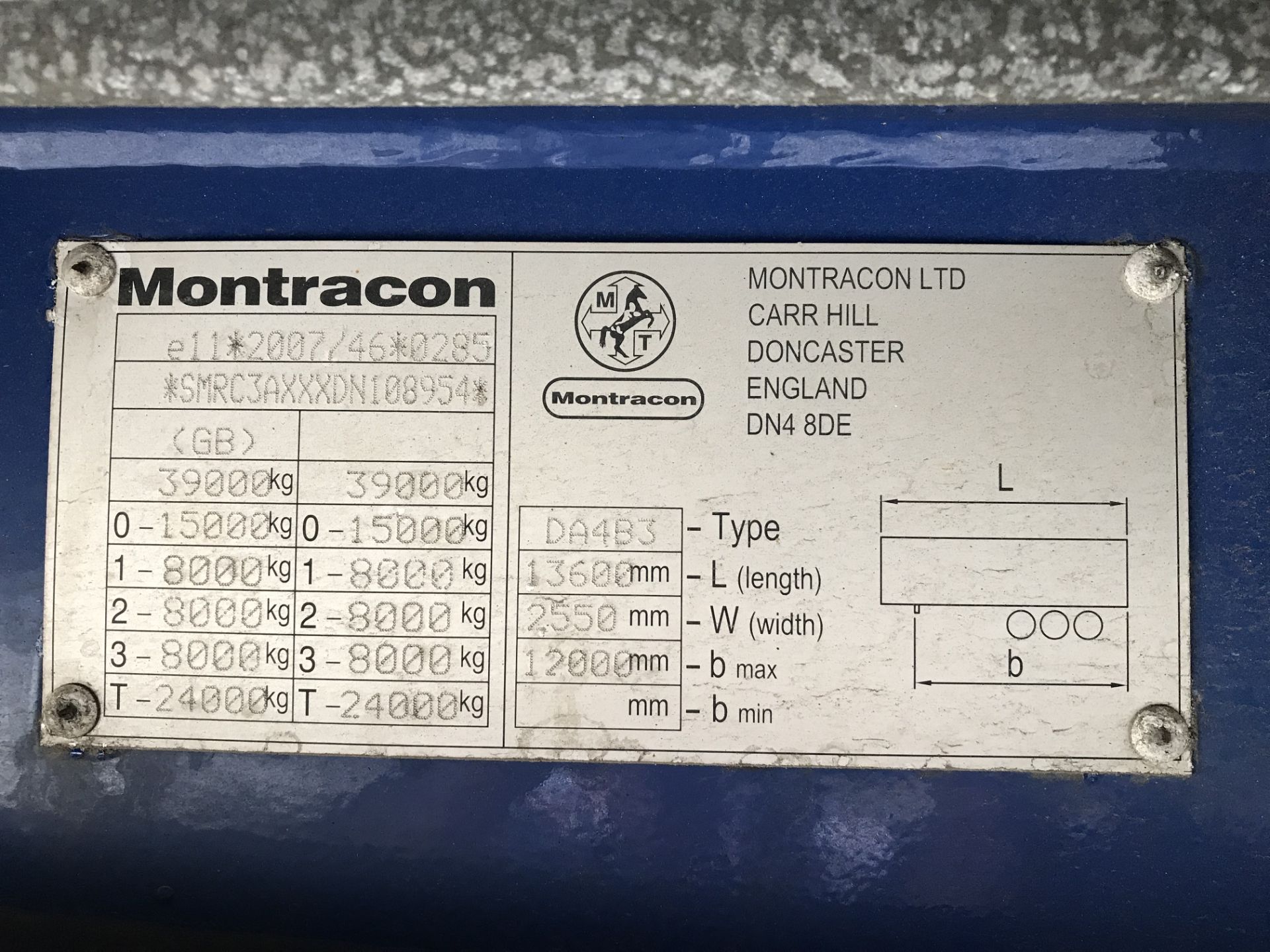 Montracon 13.6m Tri-Axle Curtainside Single Deck S - Image 6 of 7