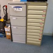 Two Steel Filing Cabinets