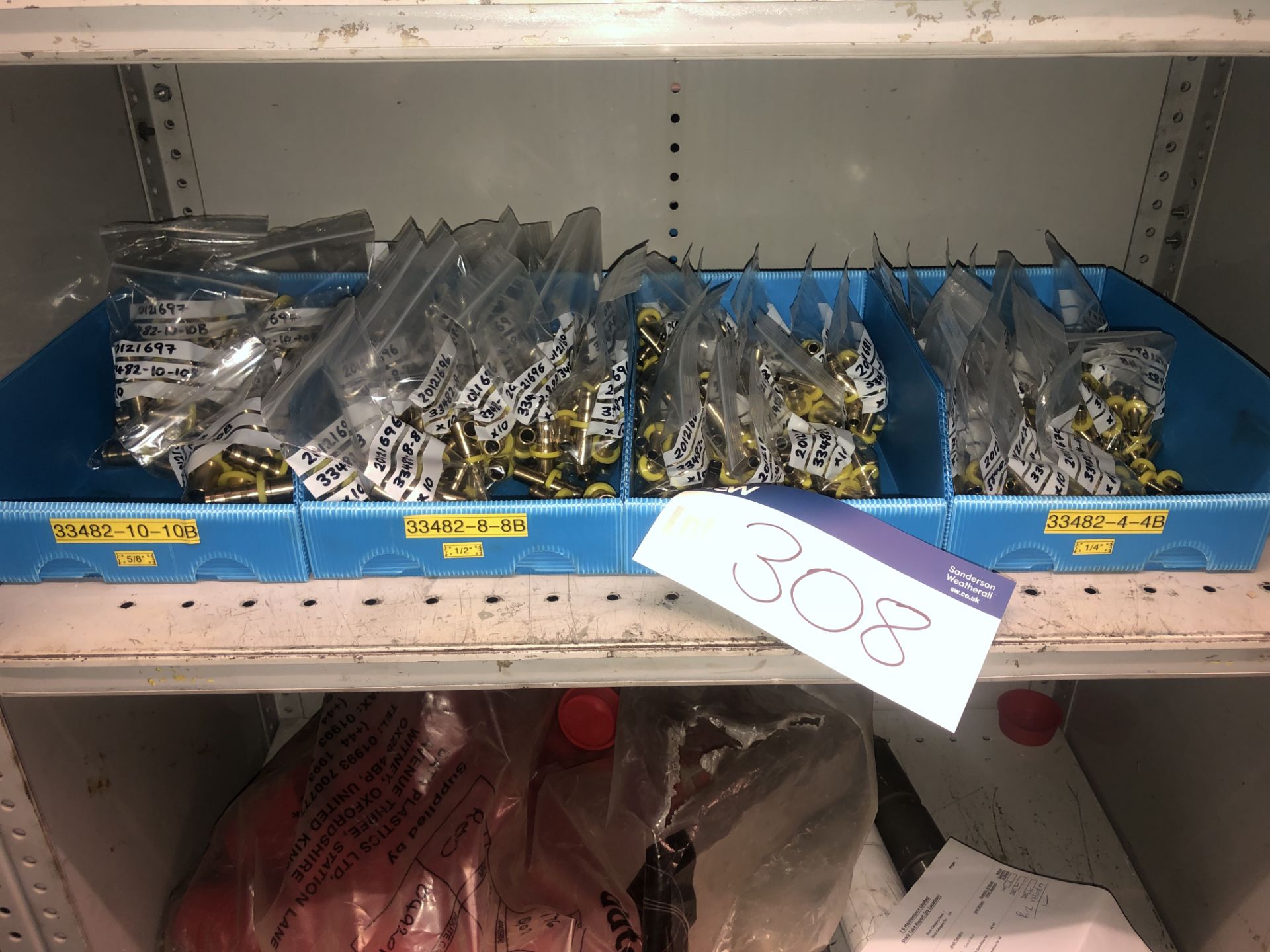 Assorted Fastenings, Fittings & Machine Parts, as set out on one bay of stock rack, including push - Image 6 of 8