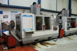 HAAS VF3 BCE VERTICAL MACHINING CENTRE, serial no. 26385, year of manufacture 2001, with 20 post