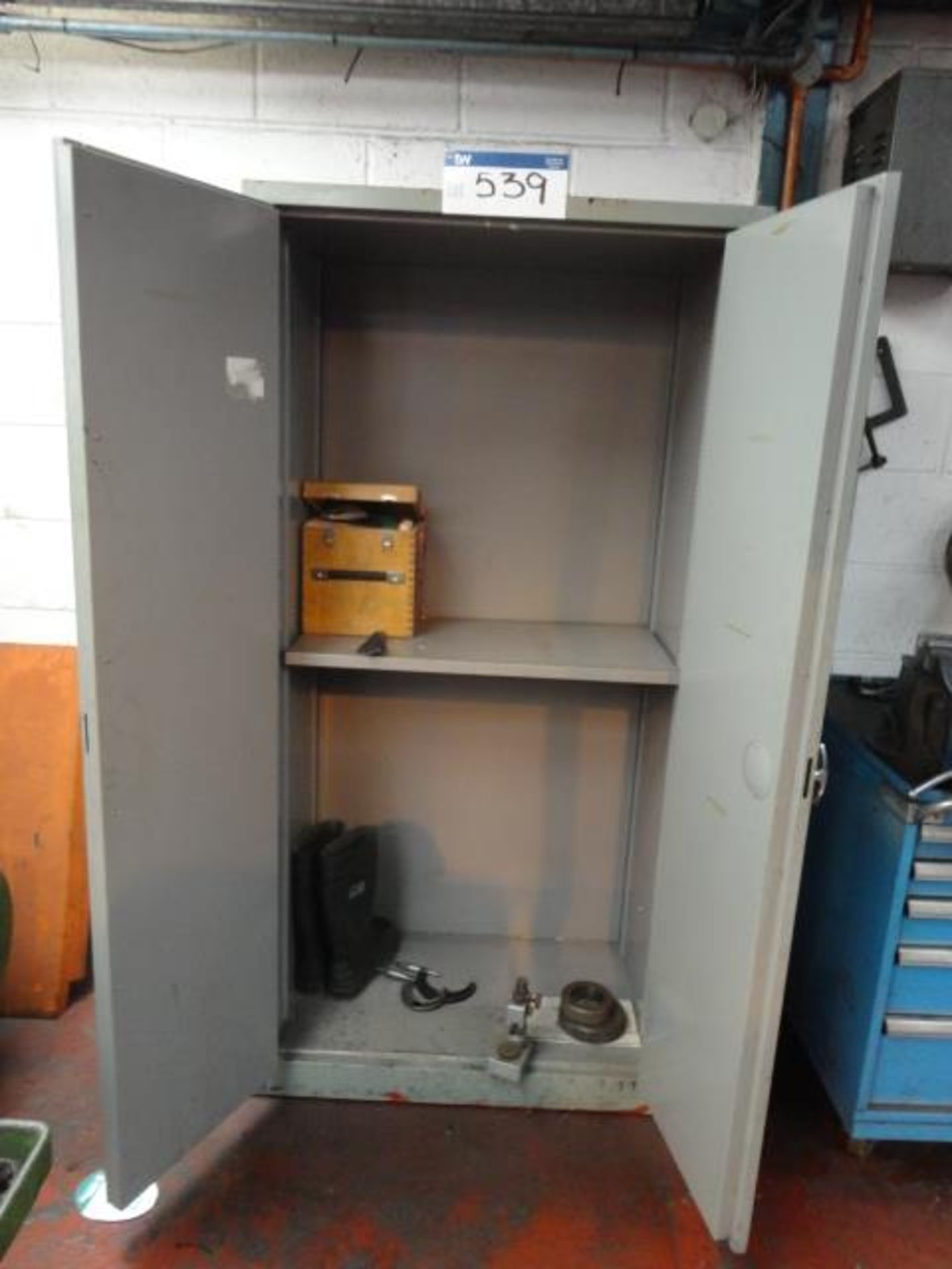 Double Door Steel Cabinet, with contents - Image 2 of 2