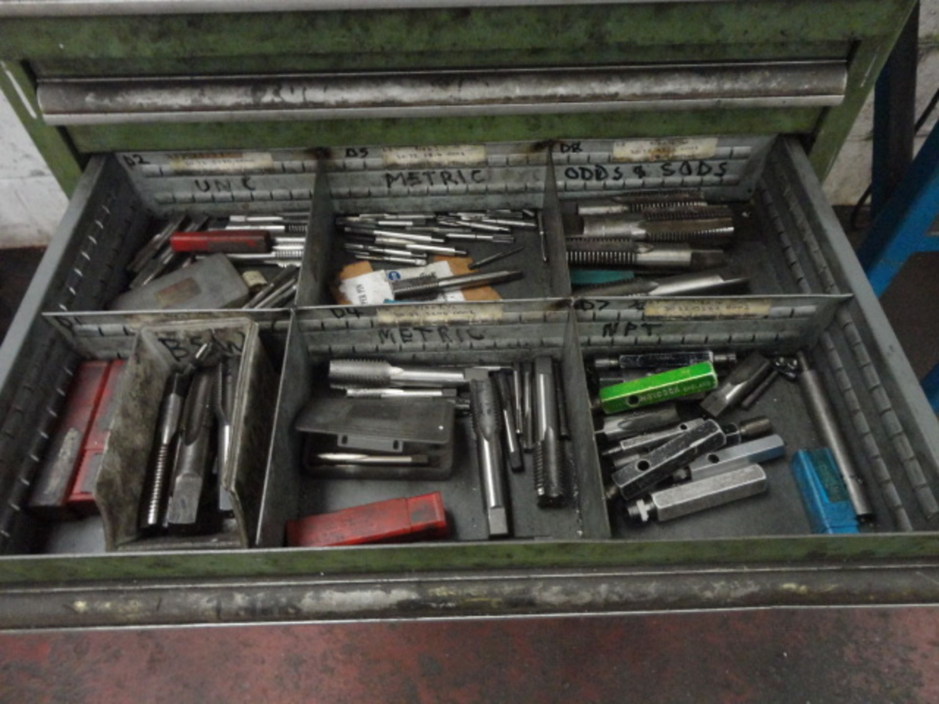 Multi-Compartment Workshop Trolley, with contents including drills, taps and reamers - Image 2 of 3