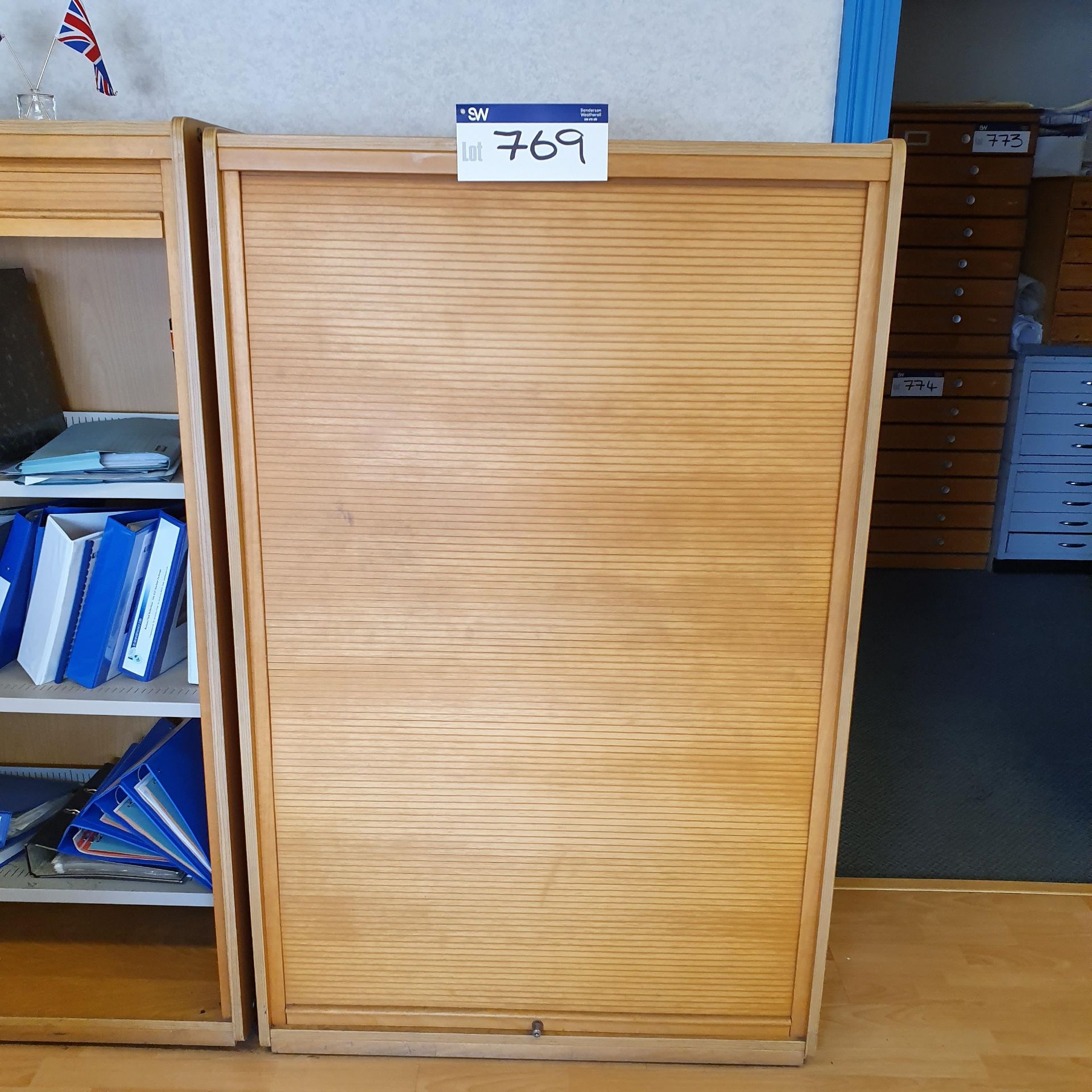 Tambour Door Cabinet