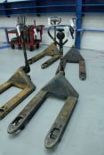Jungheinrich Hand Hydraulic Pallet Truck, with forks approx. 950mm x 680mm