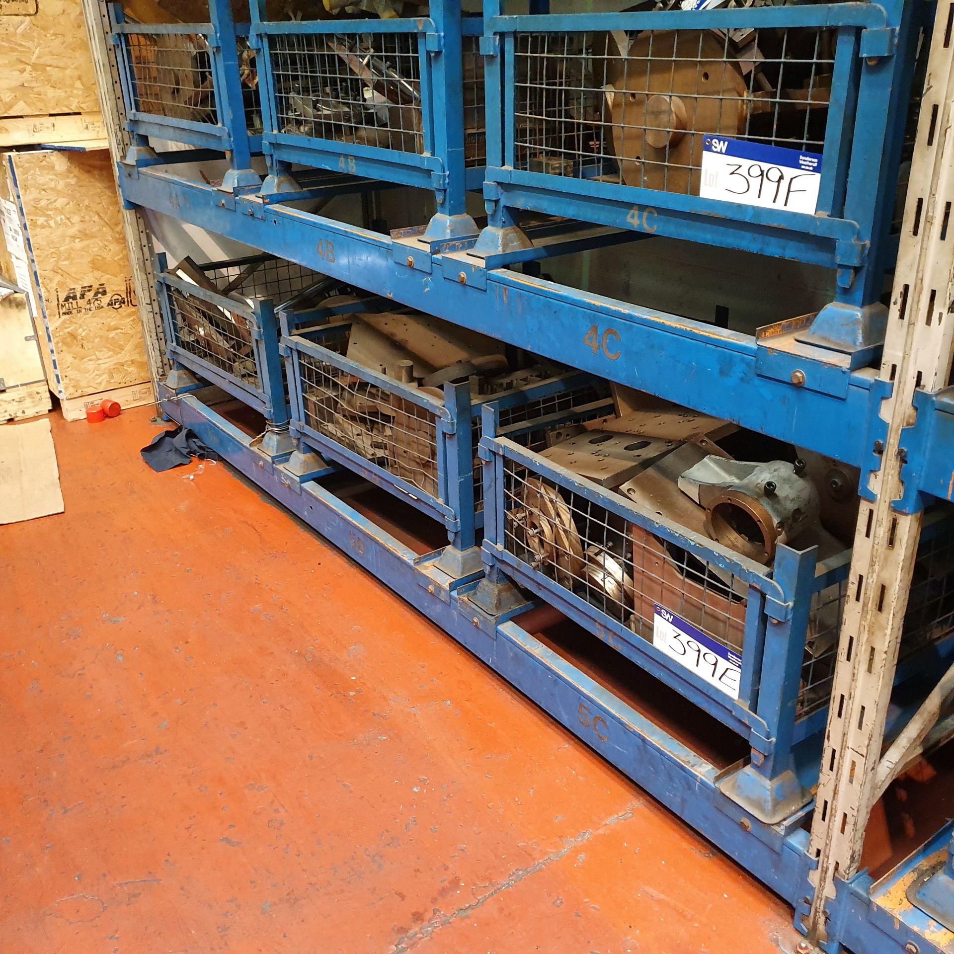 Three Wire Mesh Stock Stillages (contents excluded) (reserve removal until contents cleared)