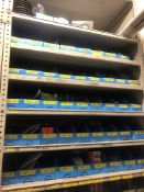 Assorted Fastenings, Fittings & Machine Parts, as set out on one bay of stock rack, including