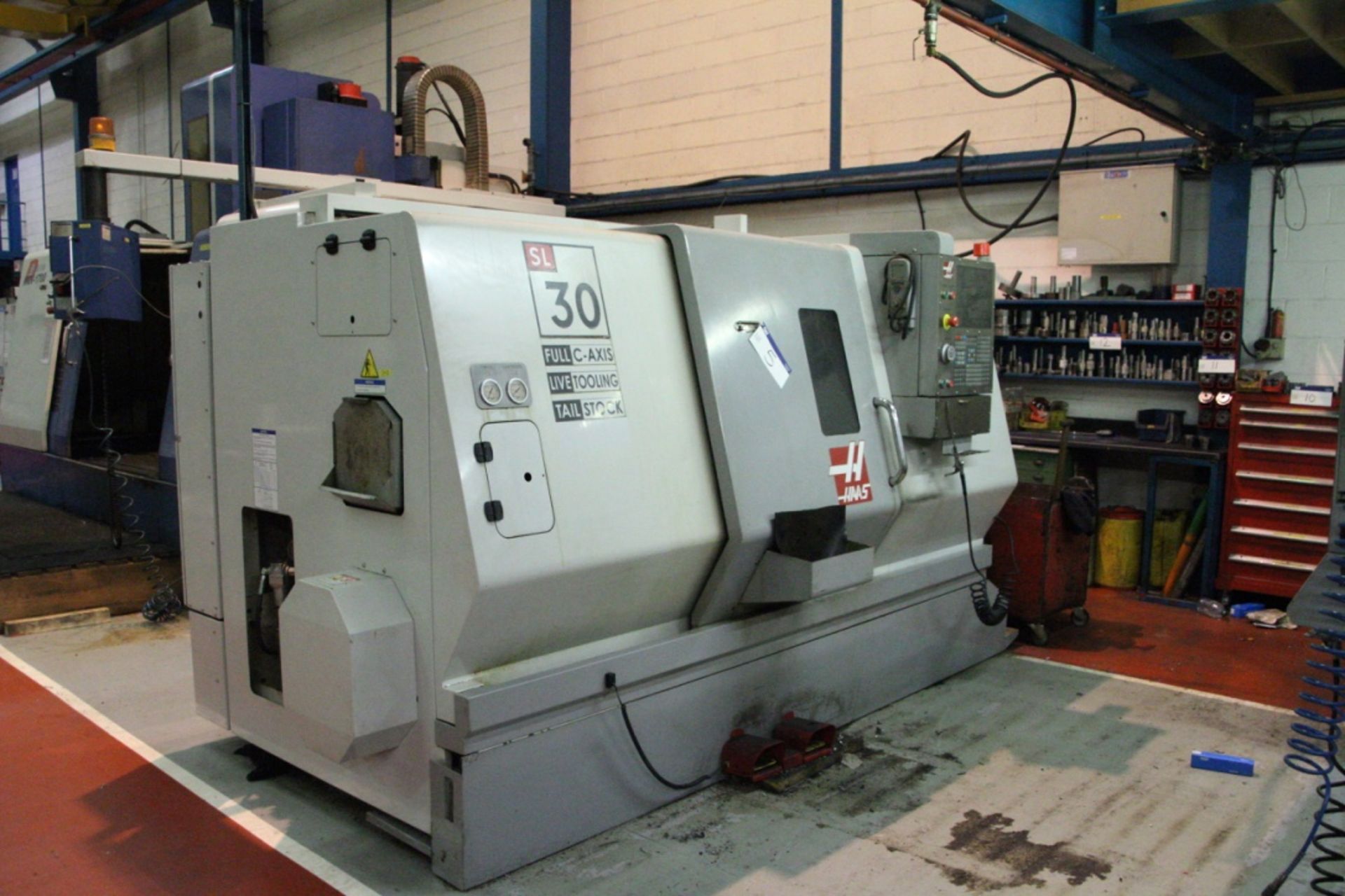 HAAS SL-30 THE CNC LATHE, serial no. 3079527, year of manufacture 2007, with tooling as fitted,