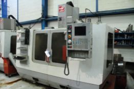 HAAS VF4-4DCE VERTICAL MACHINING CENTRE, serial no. 31205, year of manufacture 2003, with 20 post