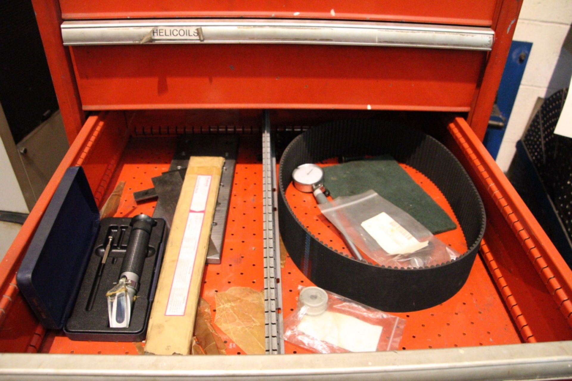 Multi-Drawer Mobile Steel Cabinet, with contents including plug gauges and machine tooling - Image 7 of 11