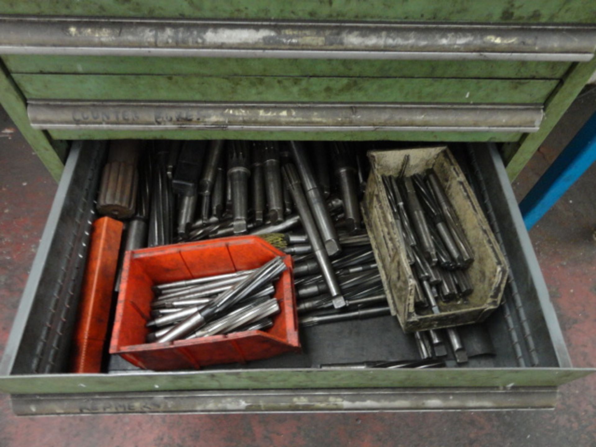 Multi-Compartment Workshop Trolley, with contents including drills, taps and reamers - Image 3 of 3
