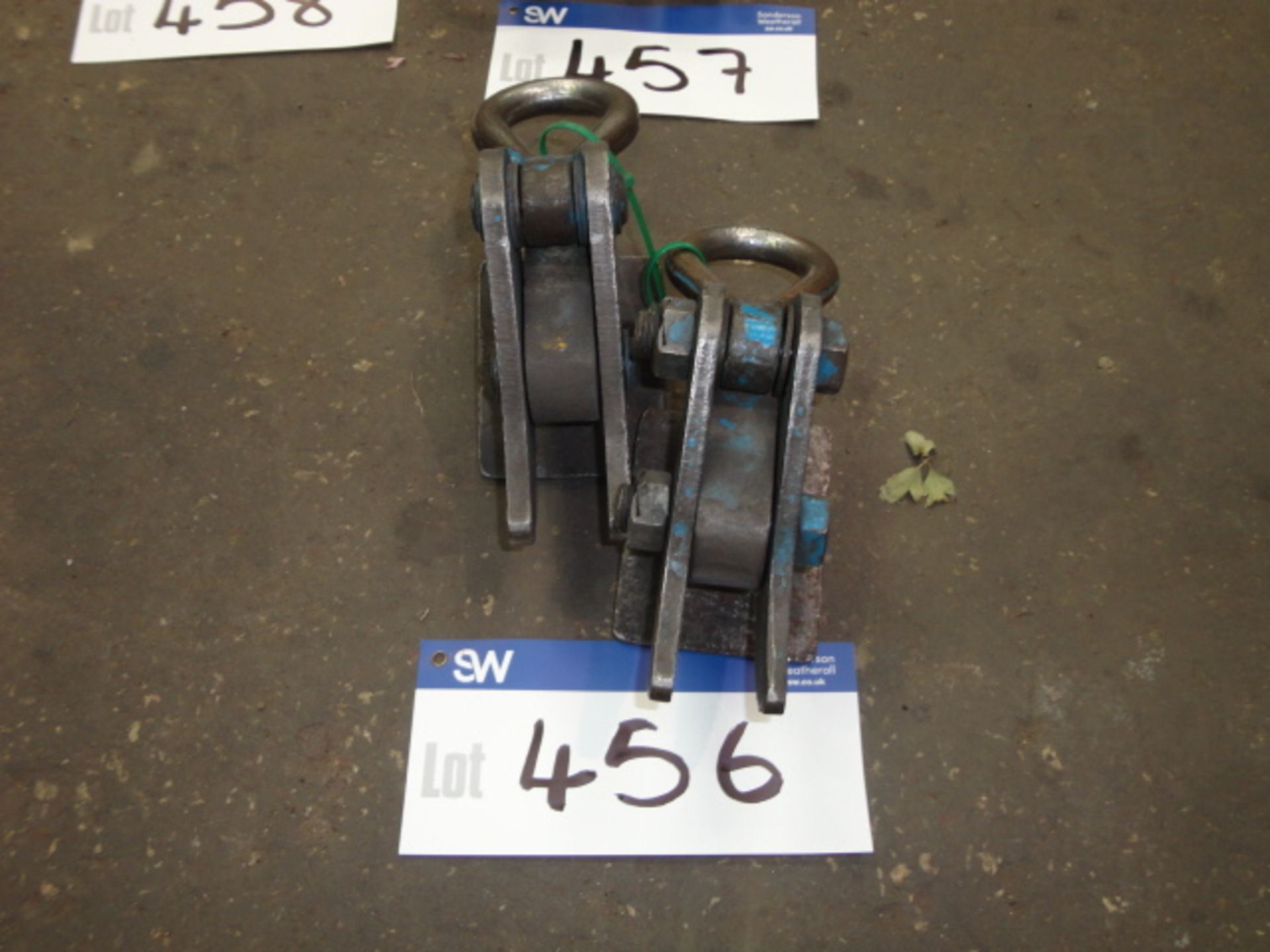 Two Steel Plate Clamps