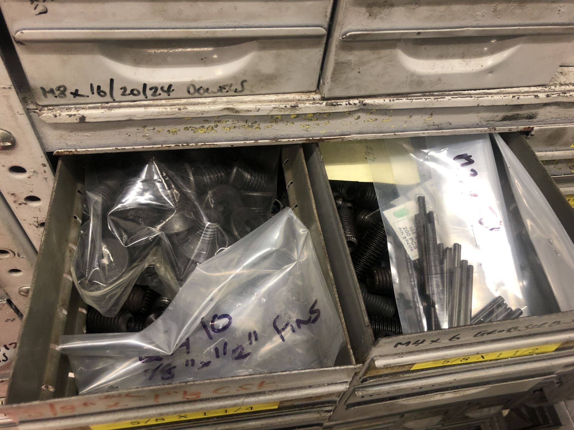 Multi-Drawer Shelving, with stock including cap heads, dowels, grub screws - Image 12 of 13