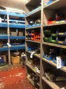 Assorted Fastenings, Fittings & Machine Parts, as set out on one bay of stock rack